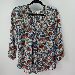 DR2 Peasant Top Floral Design